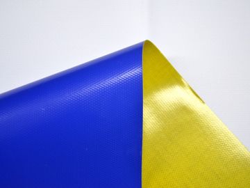 Flame Retardant PVC Coated Tarpaulin Fabric For Cover , Awning , Film Structure