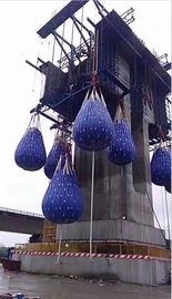 PVC Crane Load Testing Flexible Water Tank For Structure 0.9mm Thickness